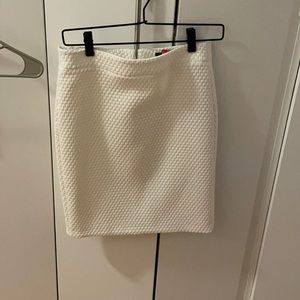White J Crew pencil skirt, size 0